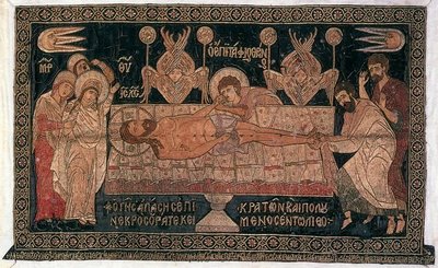 The Burial Shroud, the Epitaphios. 