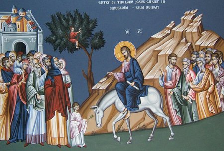 Icon of the entry into Jerusalem, Palm Sunday