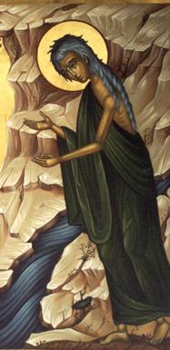 St Mary of Egypt http://www.orthodox.net/ikons/mary-of-egypt-03.jpg