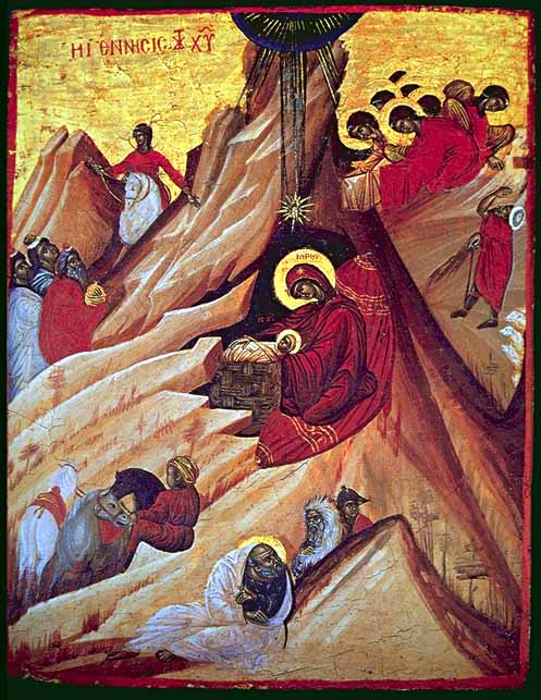 Nativity of the Savior from Iviron Monastery.  http://www.orthodox.net/ikons/nativity-savior-iviron-monastery-01.jpg
