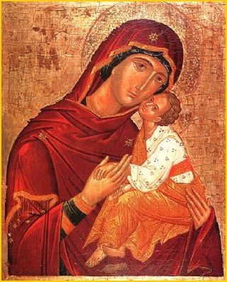Icon of the Theotokos - Sweet Kissing.