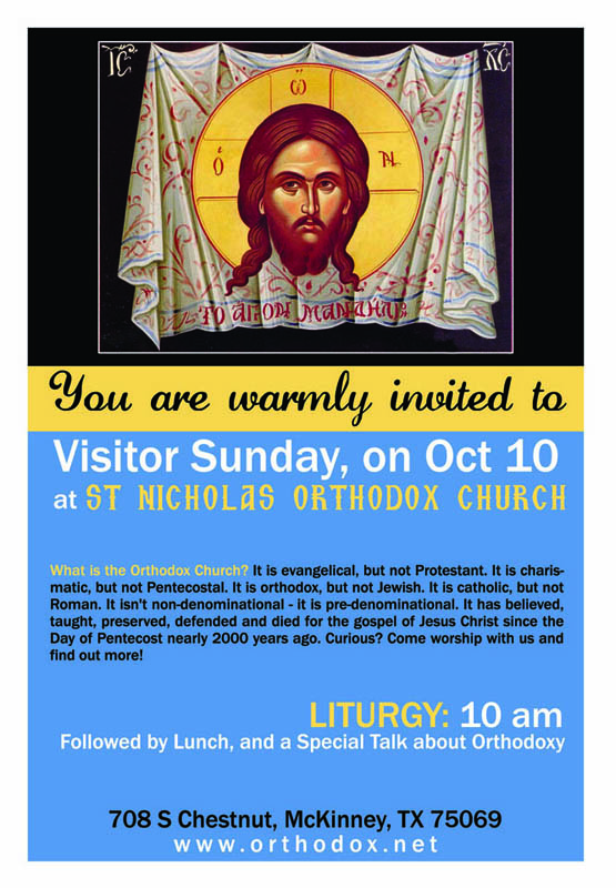 Visitor's Sunday flyer (Oct 10, 2010) 
