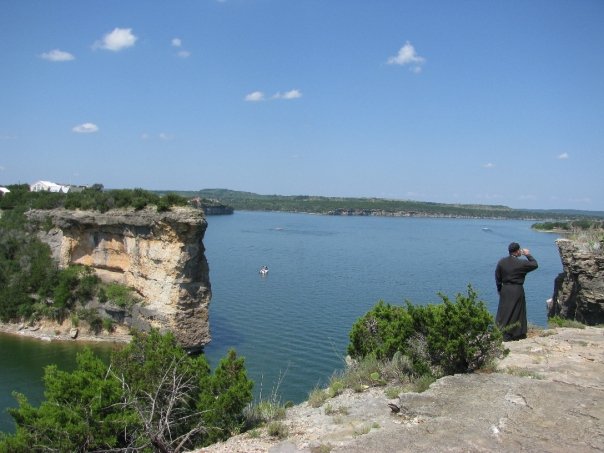 On the top of "Little Mount Athos", at Possum Kingdom Lake, Graford, Texas
