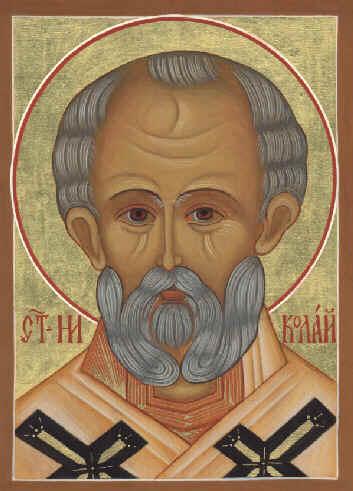 St Nicholas the Wonderworker, by the hand of hieromonk Andrew, Hermitage of the Exaltation of the Holy Cross , http://www.holycross-hermitage.com/
