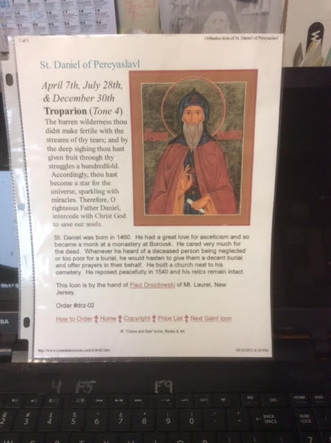 St. Daniel of Pereyaslavl https://www.orthodox.net//ikons/daniel-of-pereyaslavl-01.jpg