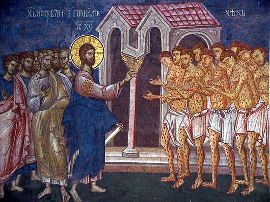 Healing of the ten lepers. https://www.orthodox.net//ikons/miracle-healing-of-the-ten-lepers.jpg