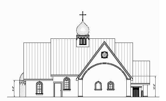 View of our new temple and hall from the North, 708 S. Chestnut McKinney, Texas